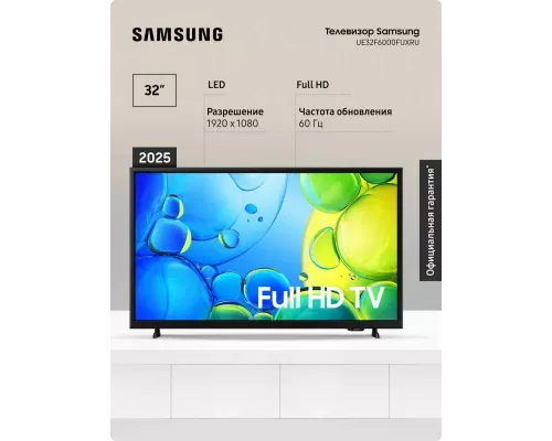 Телевизор Samsung UE32F6000FUXRU черный