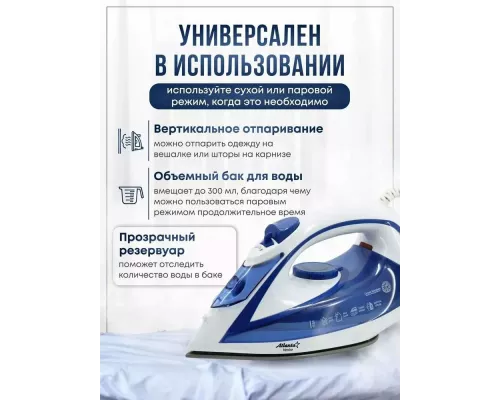 Утюг Atlanta ATH-5545 blue