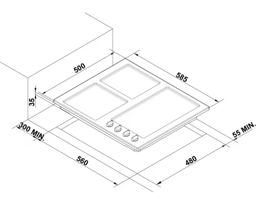 Варочная поверхность Korting HG 665 CTX