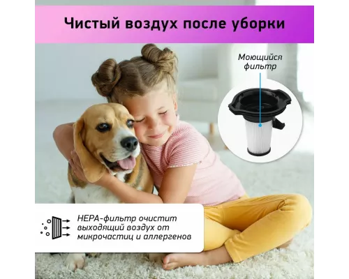 Вертикальный пылесос BBK BV2515 белый/серебро