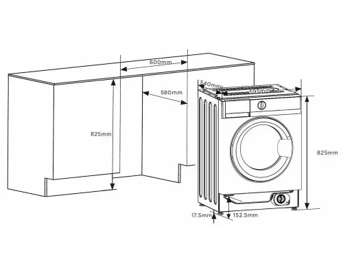 Встраиваемая стиральная машина KORTING KWMI 14IS94