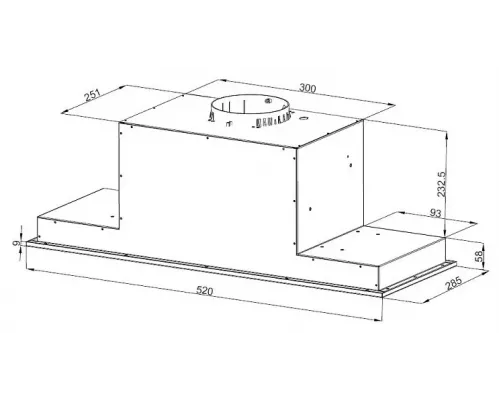 Встраиваемая вытяжка Korting KHI 6777 GB