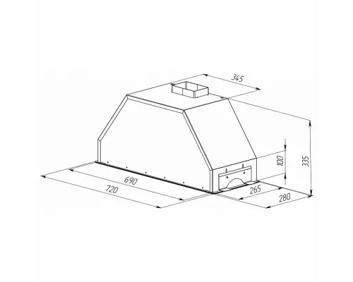 Встраиваемая вытяжка Zigmund & Shtain K 014.7 W белый