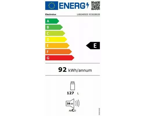 Встраиваемый холодильник Electrolux LXB2AE82S