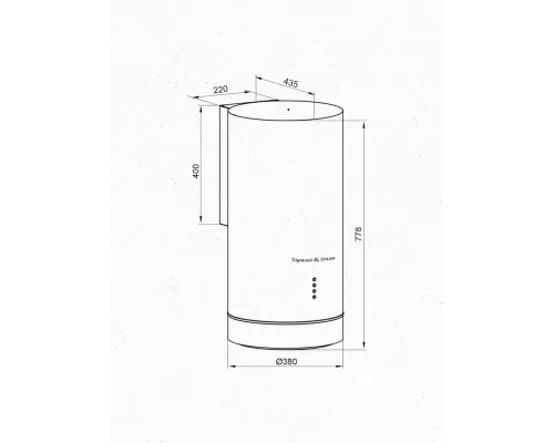 Вытяжка Zigmund & Shtain K 013.4 W белый