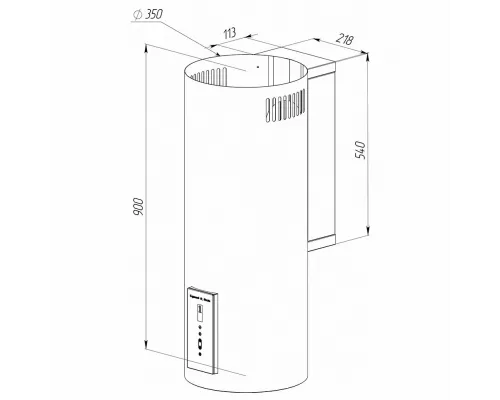Вытяжка Zigmund & Shtain K 146.4 W белый
