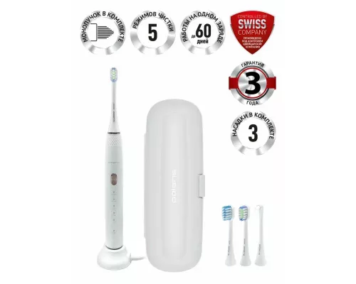 Зубная щетка электрическая Polaris PETB 0701 TC белый