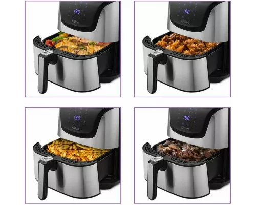 Аэрогриль Kitfort КТ-2232 серебристый/черный