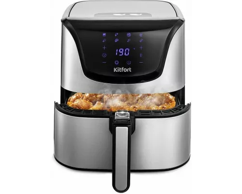 Аэрогриль Kitfort КТ-2232 серебристый/черный