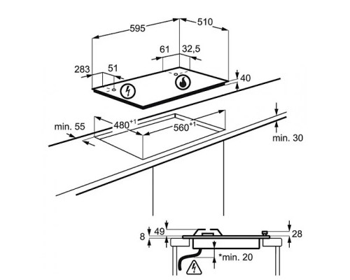 Варочная поверхность Electrolux EGS6436WW Варочная поверхность Electrolux EGS6436WW