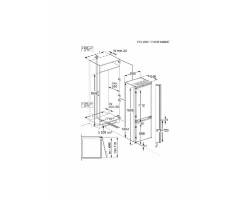 Встраиваемый холодильник Electrolux E7TNGE75S Встраиваемый холодильник Electrolux E7TNGE75S