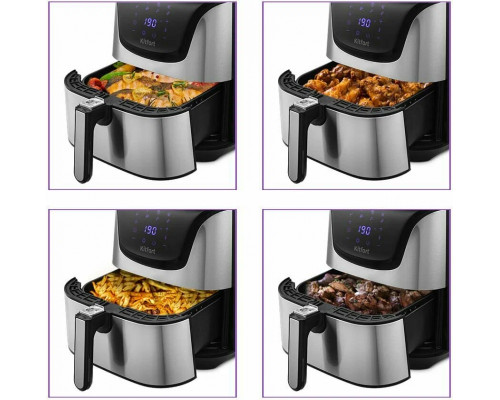 Аэрогриль Kitfort КТ-2232 серебристый/черный