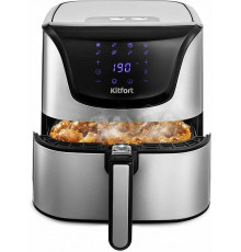 Аэрогриль Kitfort КТ-2232 серебристый/черный