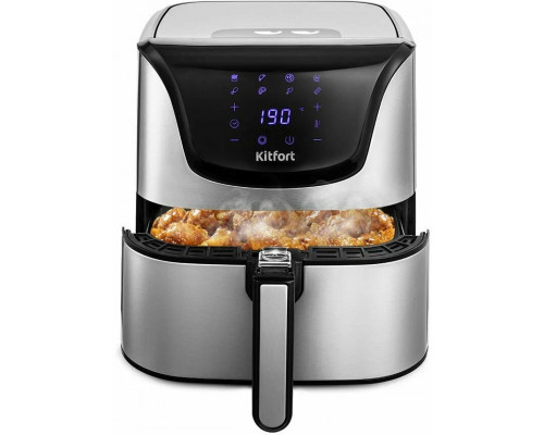Аэрогриль Kitfort КТ-2232 серебристый/черный