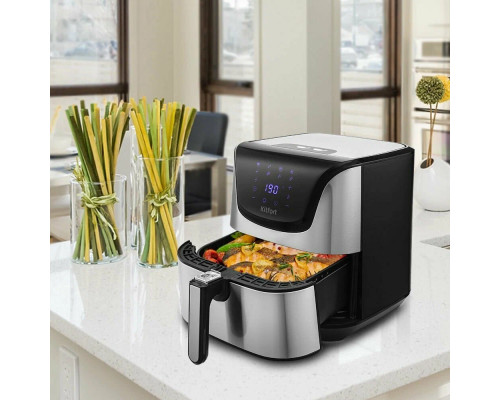 Аэрогриль Kitfort КТ-2232 серебристый/черный