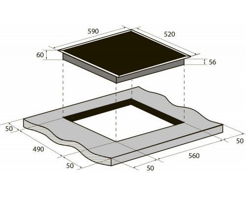 Варочная поверхность Zugel ZIH604W белый