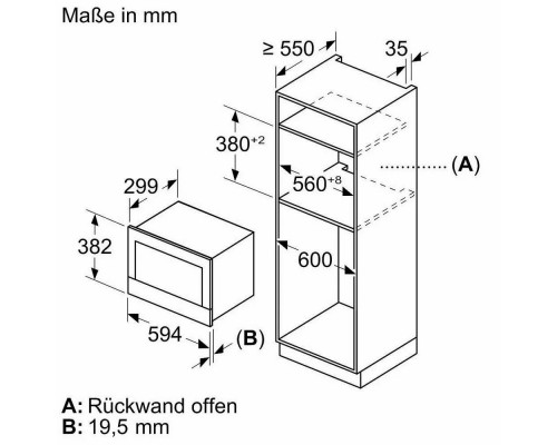 Встраиваемая микроволновая печь Bosch BFR9221B1 черный