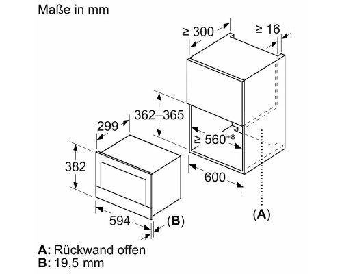 Встраиваемая микроволновая печь Bosch BFR9221B1 черный