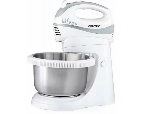 Миксер Centek CT-1107 белый/стальной