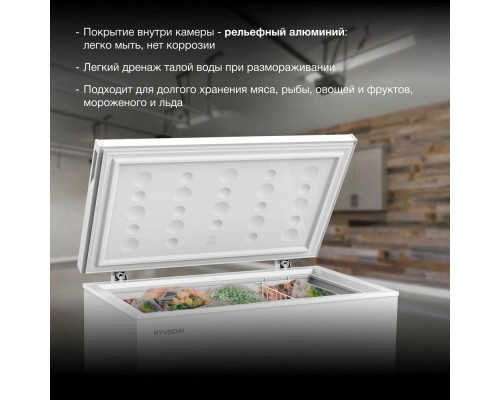 Морозильный ларь Hyundai CH25031 белый