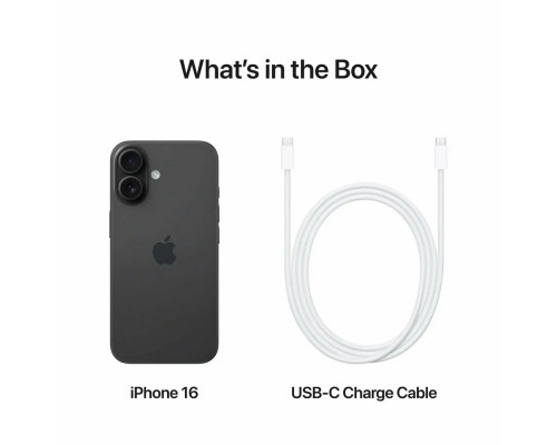 Смартфон Apple iPhone 16 512GB Black (1Sim)