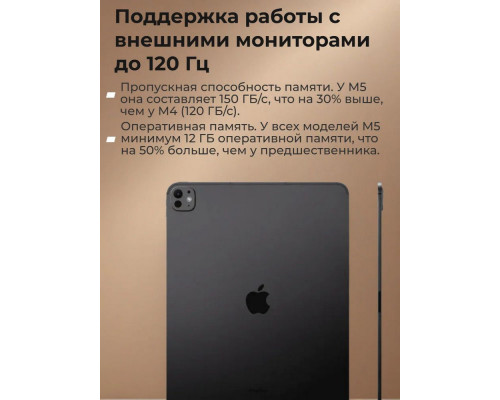 Планшет Apple iPad Pro 13 M5 256GB Space Black Wi-Fi