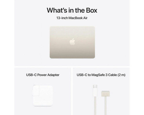 Ноутбук Apple MacBook Air 13 M4 24/512 Starlight (MC6A4)