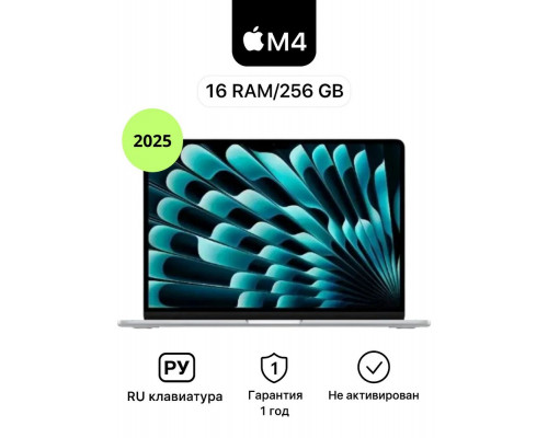 Ноутбук Apple MacBook Air 13 M4 16/256 Silver (MW0W3)