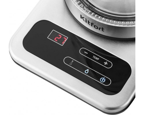 Чайник Kitfort КТ-657 нерж/черный