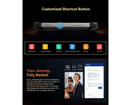 Смартфон Blackview Xplore 1 16/512Gb оранжевый