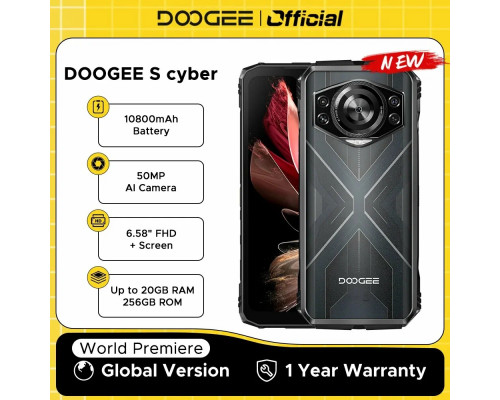 Смартфон Doogee S Cyber 8/256Gb серебристый