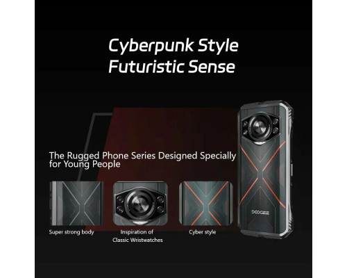 Смартфон Doogee S Cyber 8/256Gb серебристый