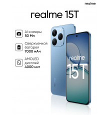 Смартфон Realme 15T 12/256Gb голубой