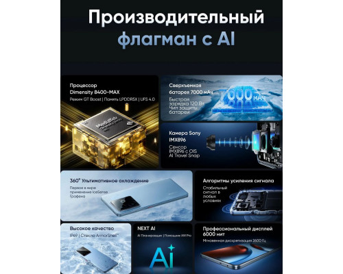 Смартфон Realme GT 7T 12/512Gb черный