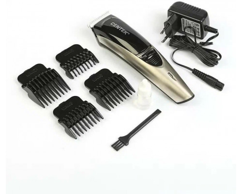 Машинка для стрижки волос Centek CT-2124 черный/золото