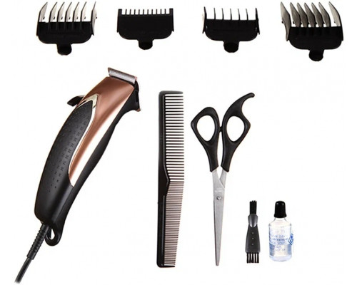 Машинка для стрижки волос Centek CT-2126 черный/золото