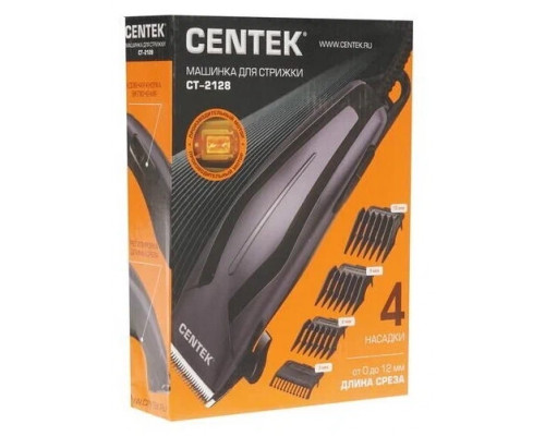 Машинка для стрижки волос Centek CT-2128 черный/фиолетовый