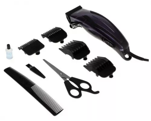 Машинка для стрижки волос Centek CT-2128 черный/фиолетовый