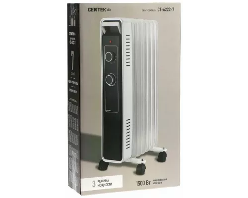 Масляный обогреватель Centek CT-6222-7 белый
