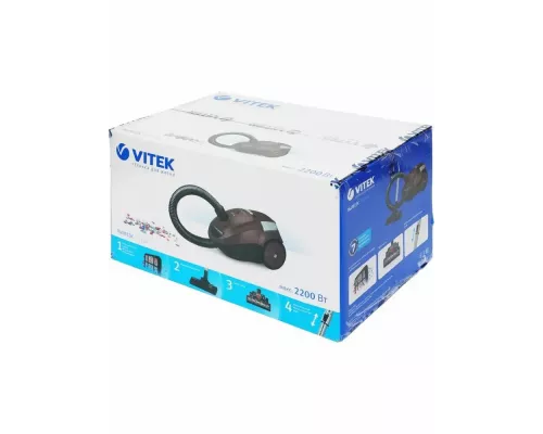 Пылесос Vitek VT-8138 коричневый/черный