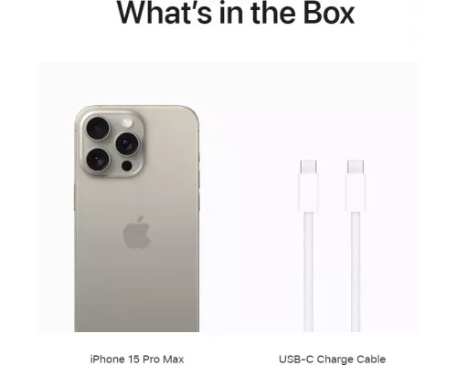 Смартфон Apple iPhone 15 Pro Max 512GB Natural Titanium (1Sim)