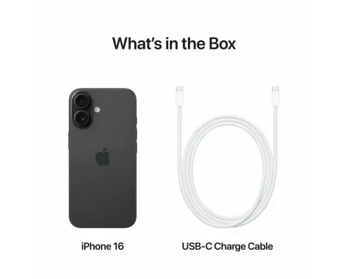 Смартфон Apple iPhone 16 512GB Black (1Sim)