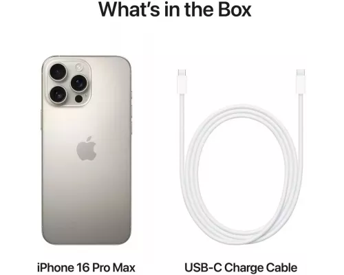 Смартфон Apple iPhone 16 Pro Max 1TB Natural Titanium (1Sim)