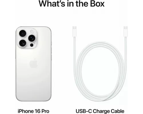 Смартфон Apple iPhone 16 Pro Max 1TB White Titanium (1Sim)