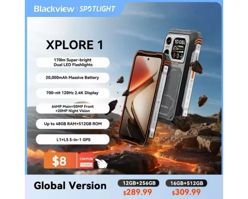 Смартфон Blackview Xplore 1 16/512Gb черный