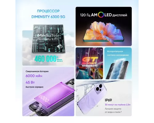 Смартфон Realme 14T 5G 8/256Gb черный