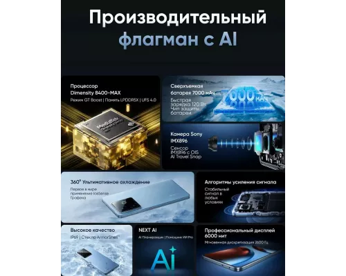 Смартфон Realme GT 7T 12/512Gb черный