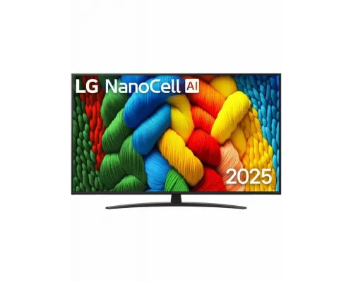 Телевизор LG 55NANO81A6A черный