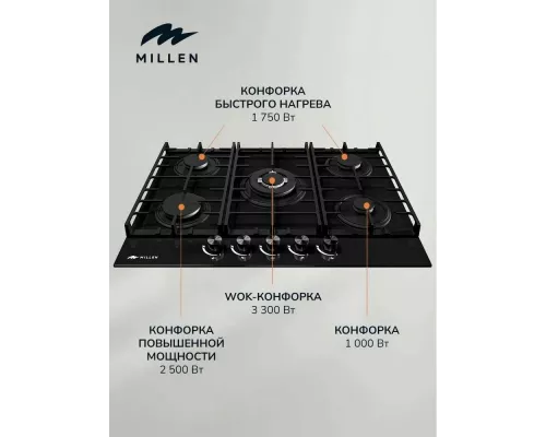 Варочная поверхность MILLEN MGHG 701 BL