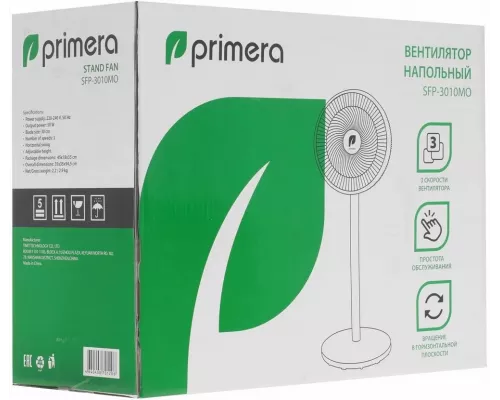 Вентилятор Primera SFP-3010MO белый